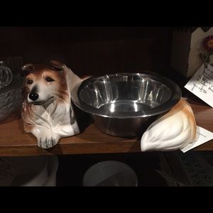 Ceramic Dog Bowl Holder